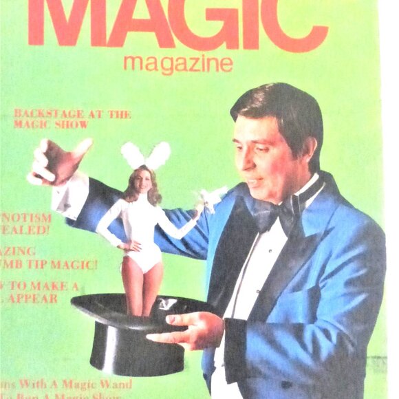 Aug 1975 Houdini's Magic Magazine  Magician Book Houdini Magic Tricks Puppet - Picture 7 of 7